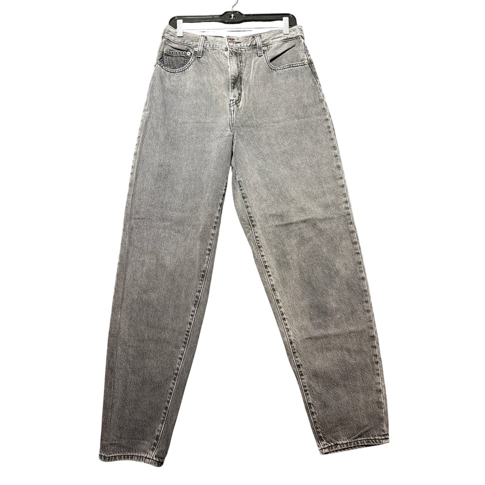 Levi's Premium Loose Taper Women‎ 29 Grey Excellent High Rise Mom Jeans